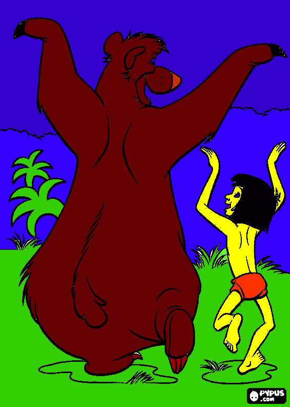 the jungle book coloring page