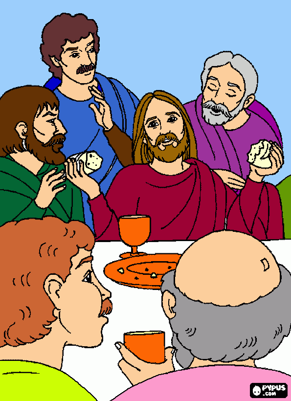 The Last Supper coloring page