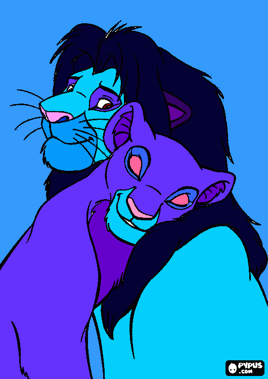 The Lion King-Cold color coloring page