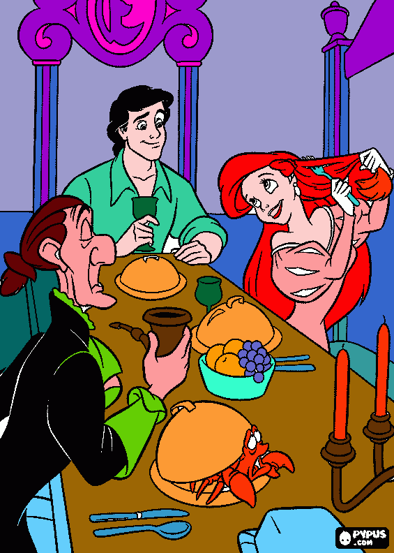 the lunch with the prince coloring page