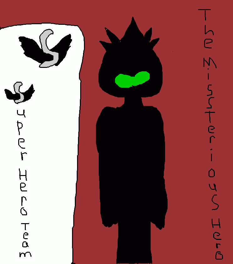 The Missterious Hero coloring page