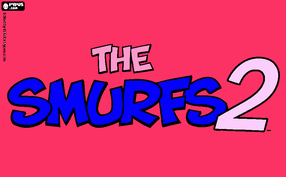 The smurfs 2 coloring page