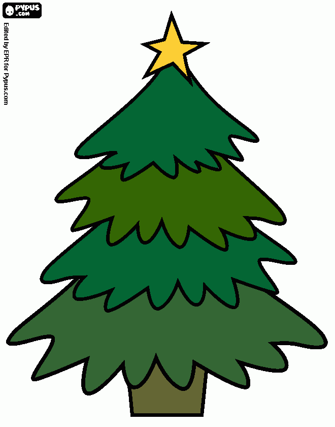 the tree coloring page
