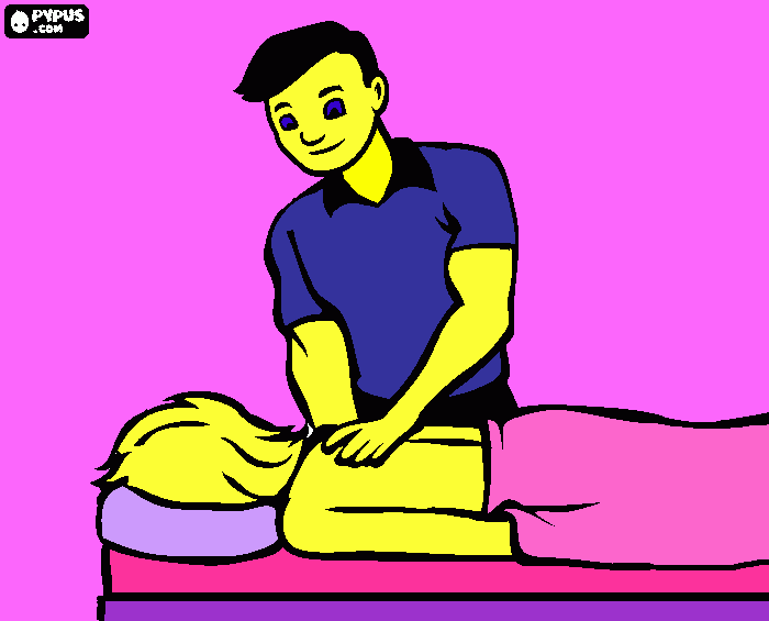 Therapeutic Massage coloring page
