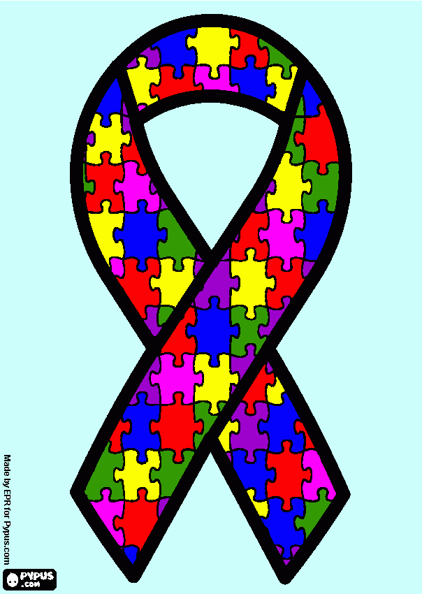 this is for awetizm coloring page