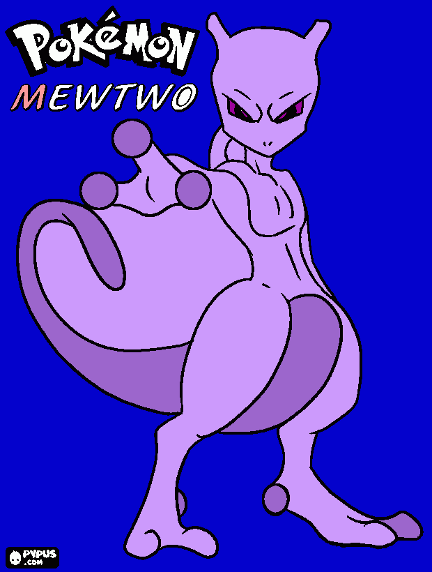 this is mewtwo coloring page