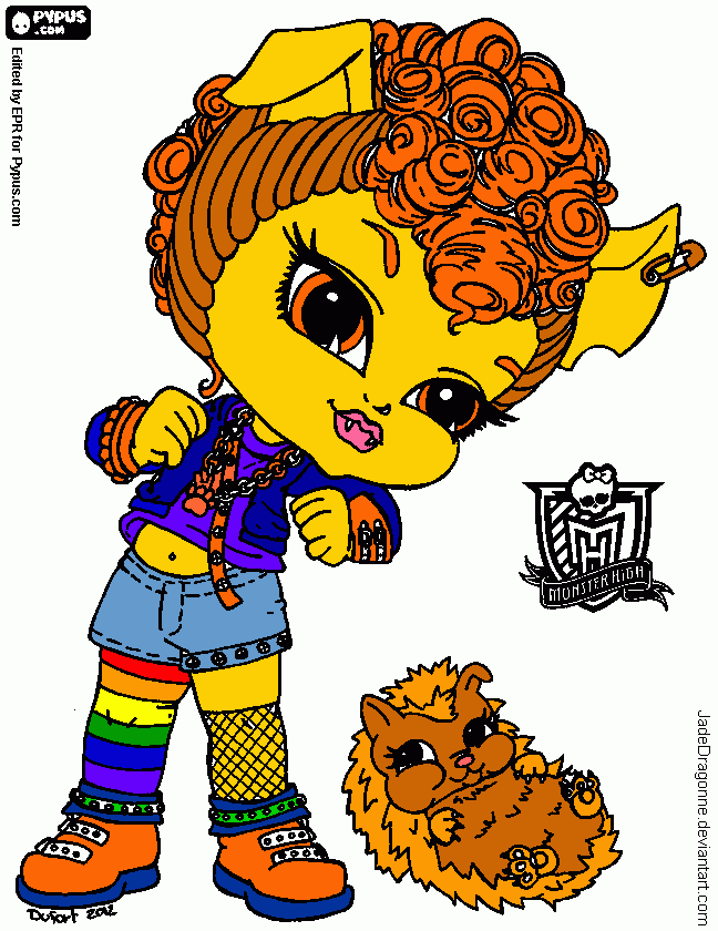 This is my drawling of Howleen wolf. coloring page
