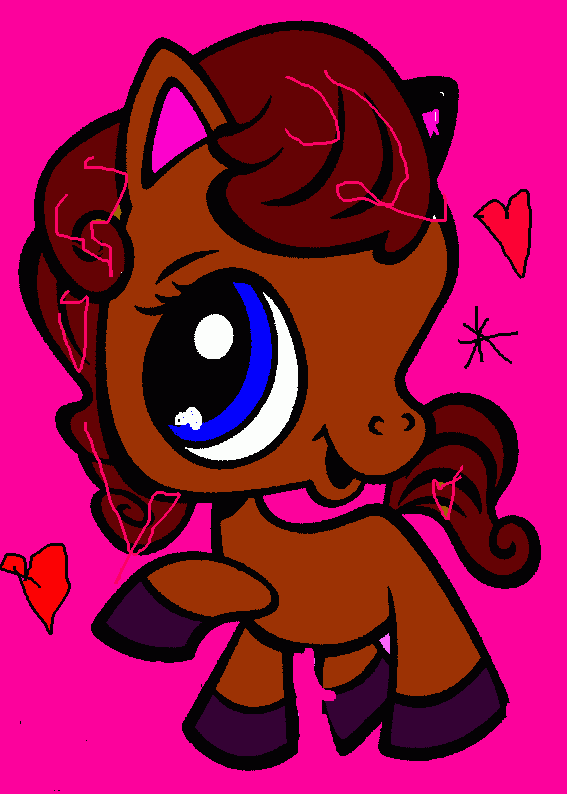 this is my little pony her name is love coloring page