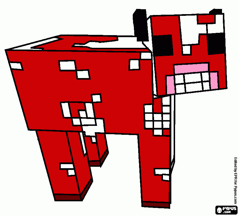 This is my mooshroom coloring page