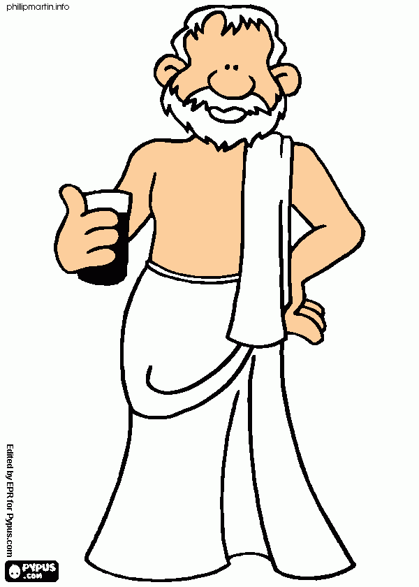 This is Socrates coloring page