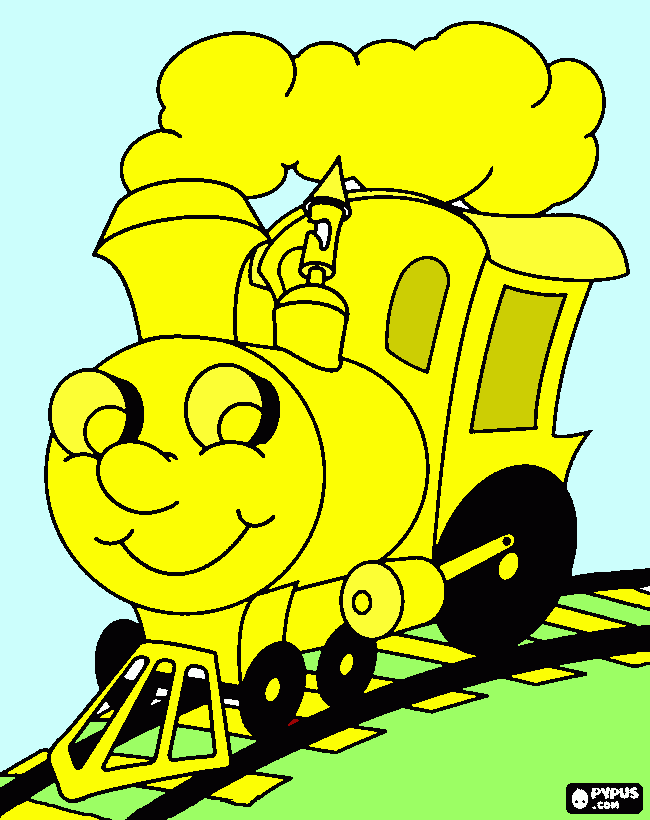 thomas train coloring page