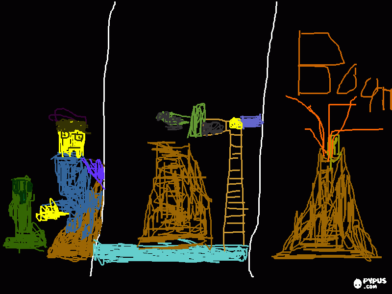 Three column picture coloring page