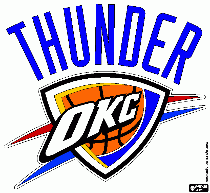 Thunder Logo coloring page