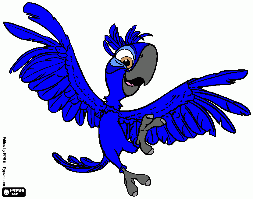 Tiago from Rio coloring page