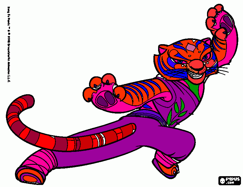 Tigress coloring page