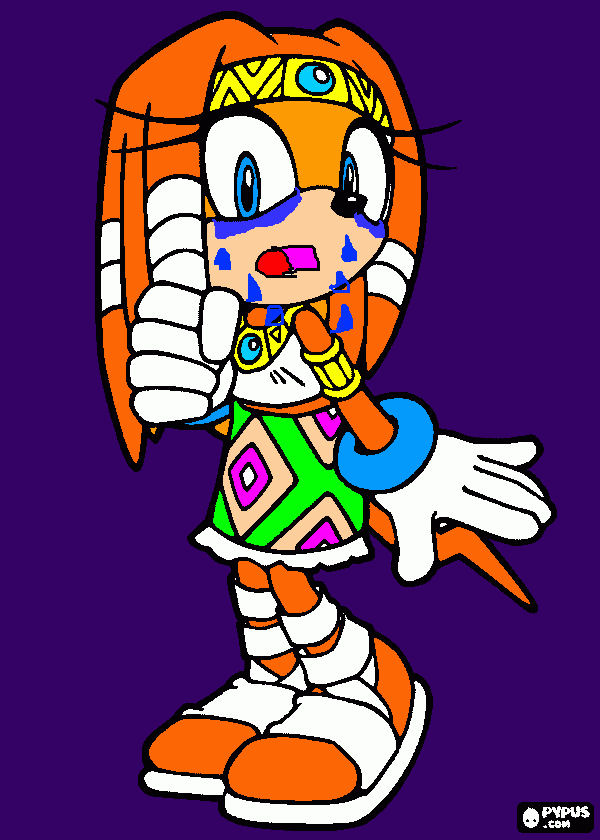 tikal the  enhsida sirása coloring page