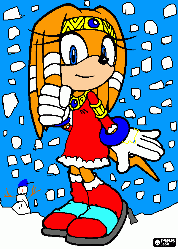 tikal téli dizájn coloring page