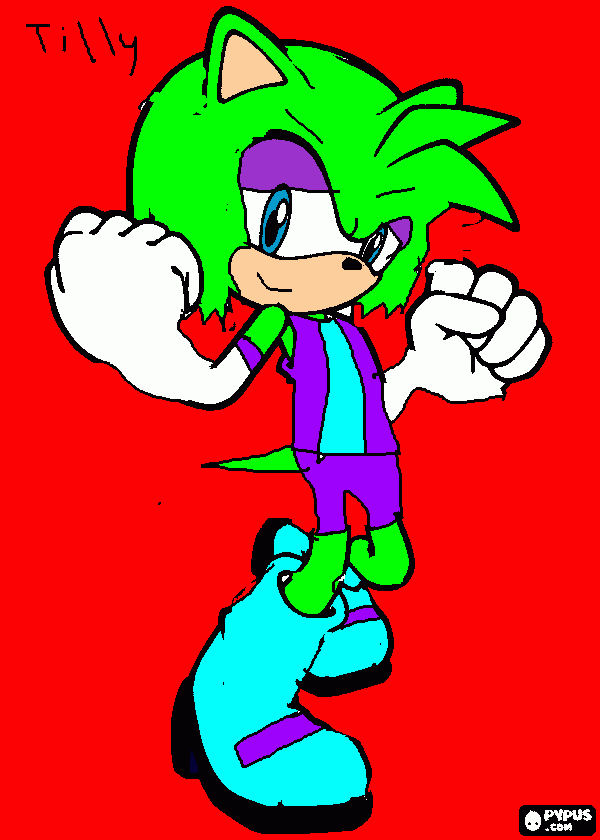 Tilly The Hedgehog coloring page