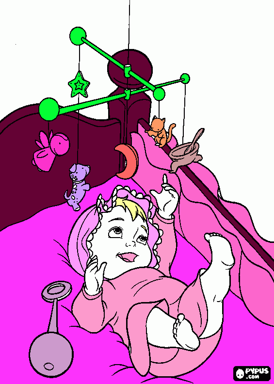 Tinkerbell is born from the first laugh from a baby coloring page