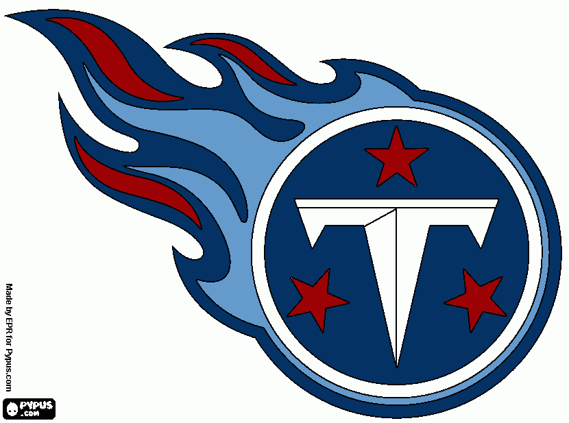 Titan football coloring page