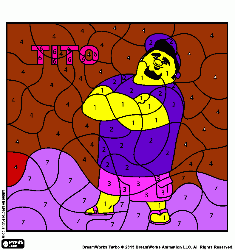 Tito coloring page