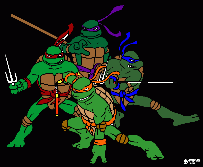 tmnt. bradley coloring page