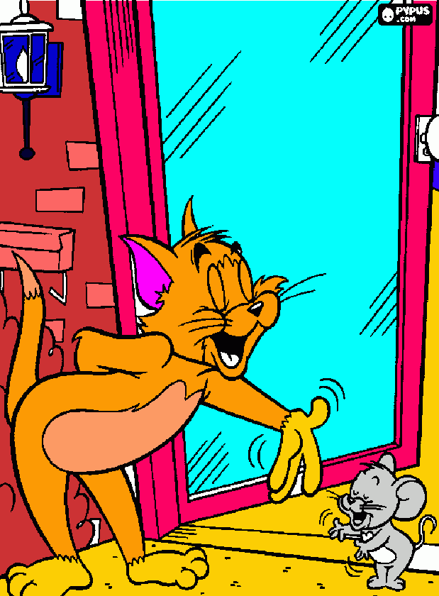 tom a jerry coloring page