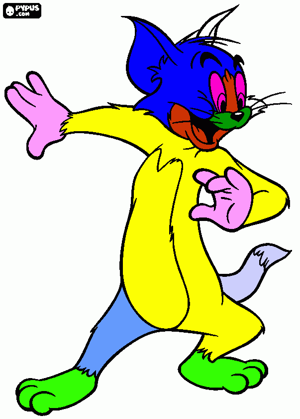 Tom colouring by Casey coloring page