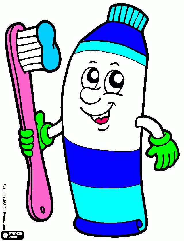 Toothbrush Coloring Page Printable Toothbrush