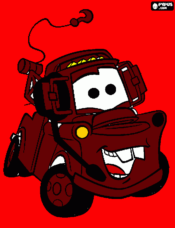 Tow Mater  coloring page