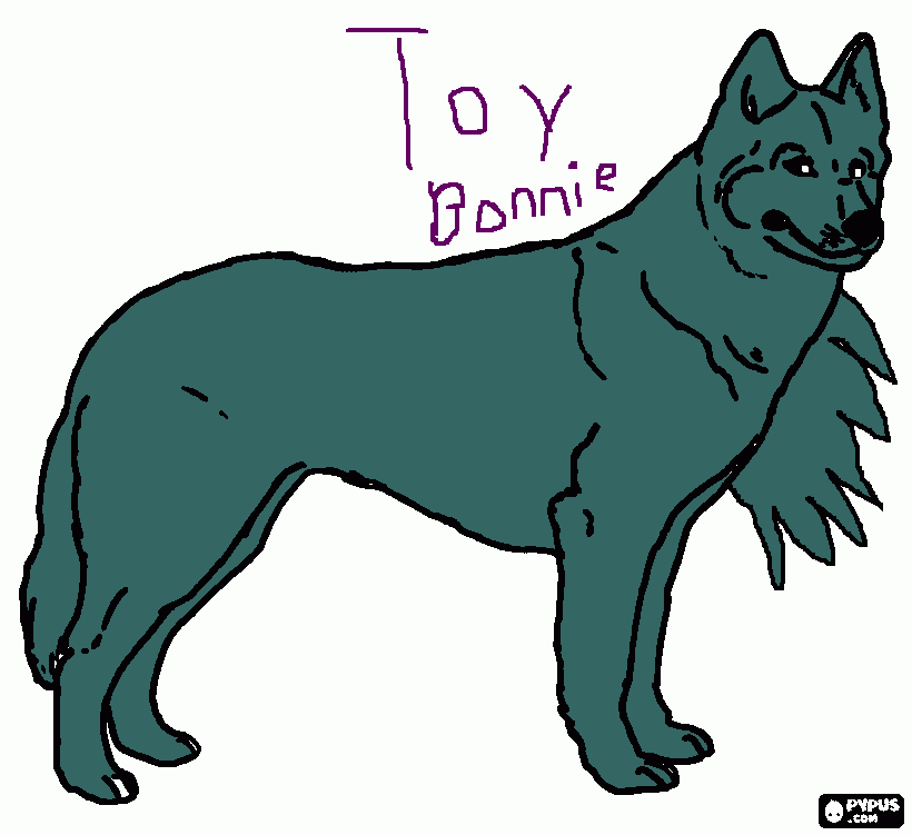 toy bonnie five ights at freddys coloring page