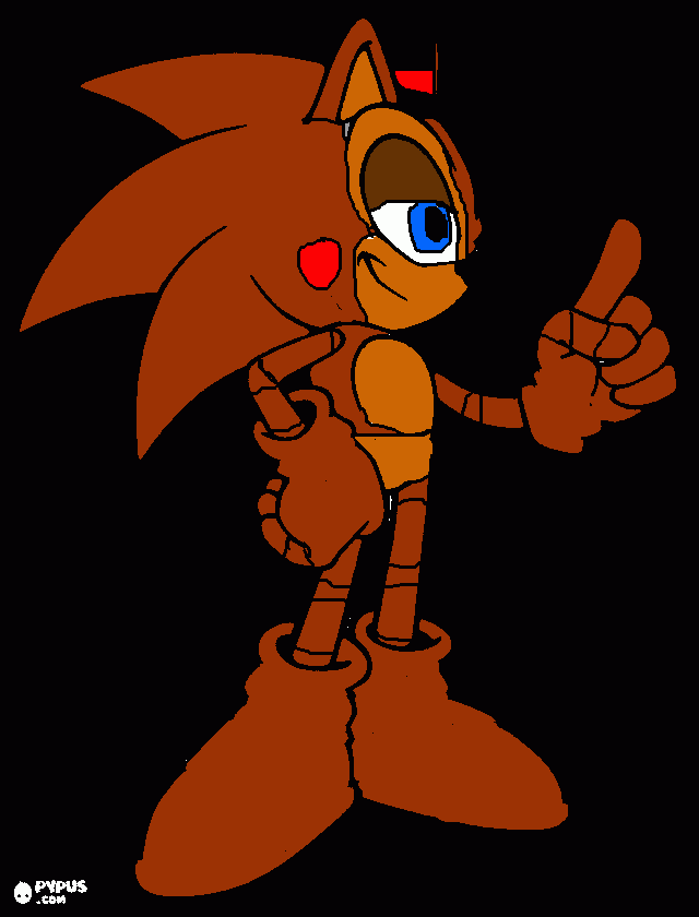 Toy Sonic coloring page
