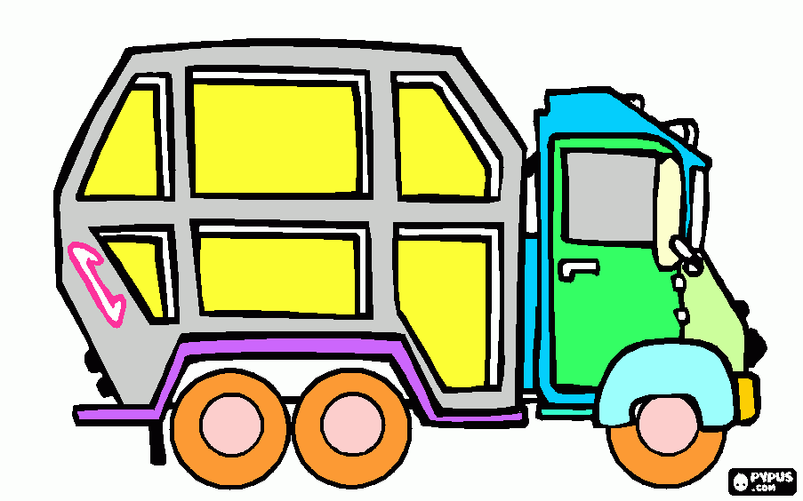 transport coloring page