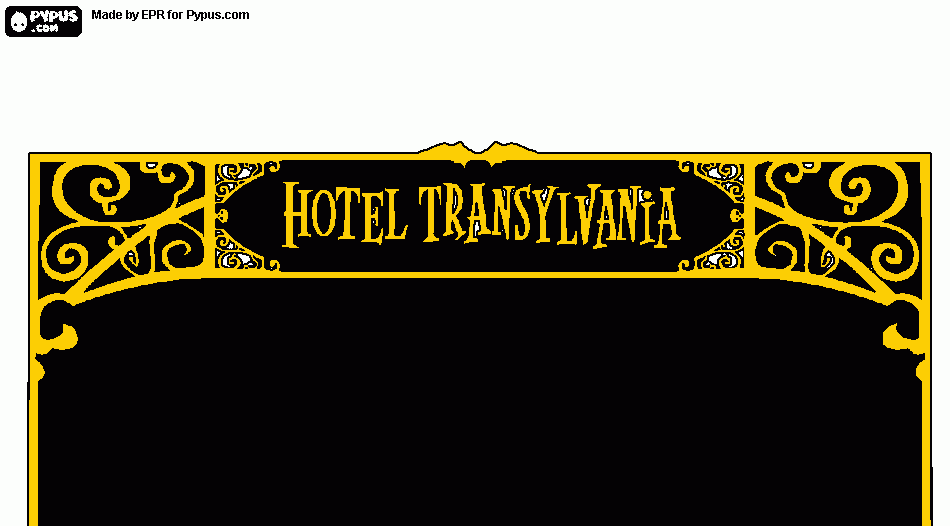 transylvania sign coloring page