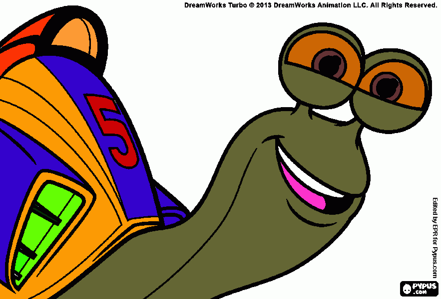trbo coloring page
