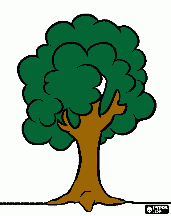 tree coloring page
