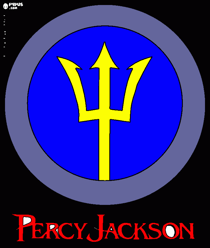 trident coloring page