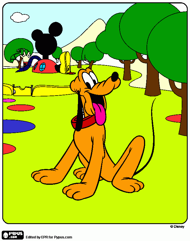 Tripp - Pluto Pic coloring page