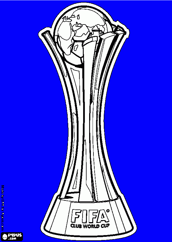 trophie FIFA Club World Cup coloring page