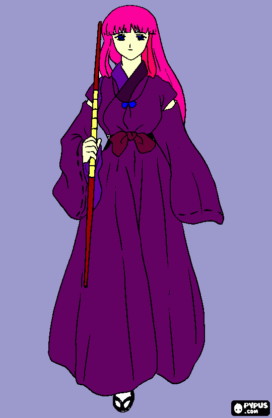 Tsubaki coloring page