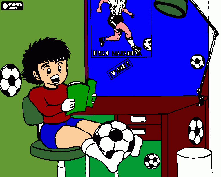 tsubasa 3 coloring page
