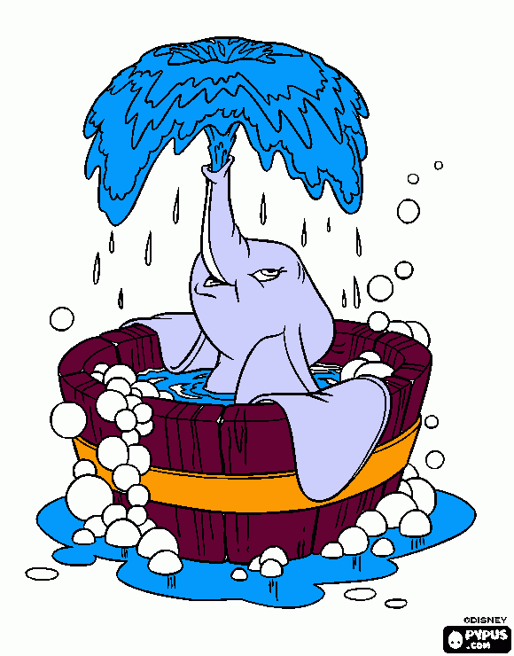 Tub coloring page