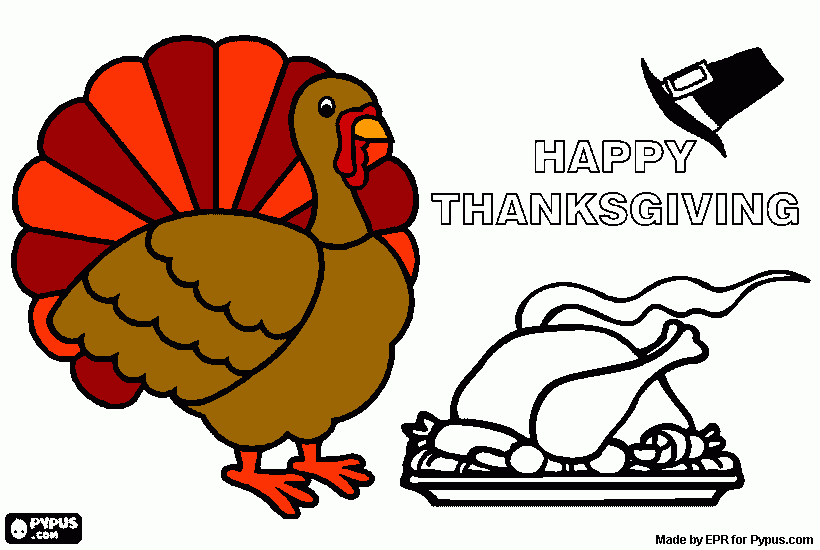 turkey coloring page