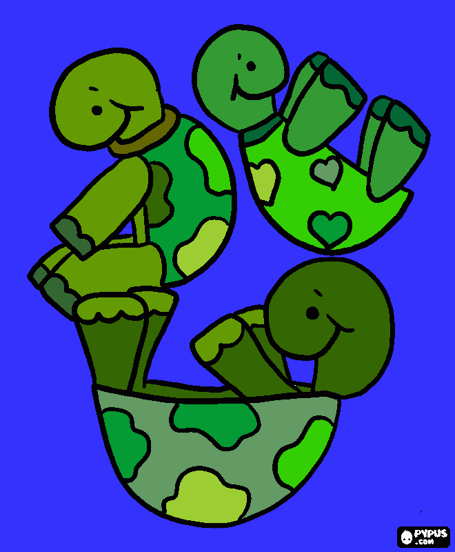 turtles coloring page