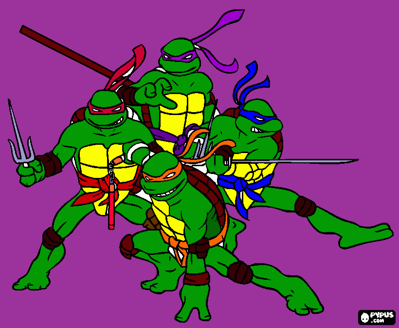 Tyler's Ninja Turtle coloring page