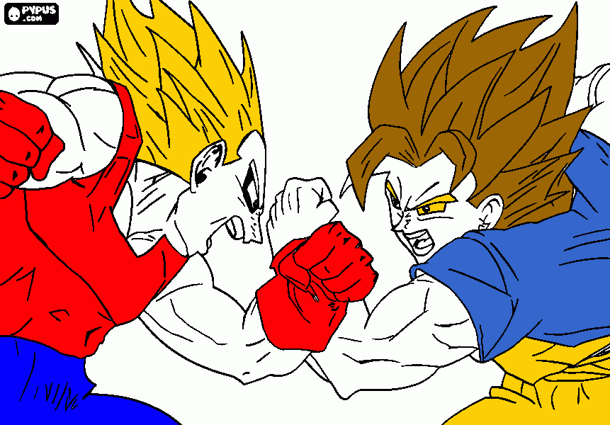 tyru vs vegets coloring page