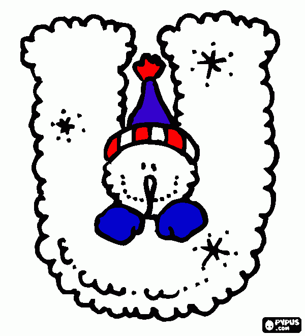 u coloring page