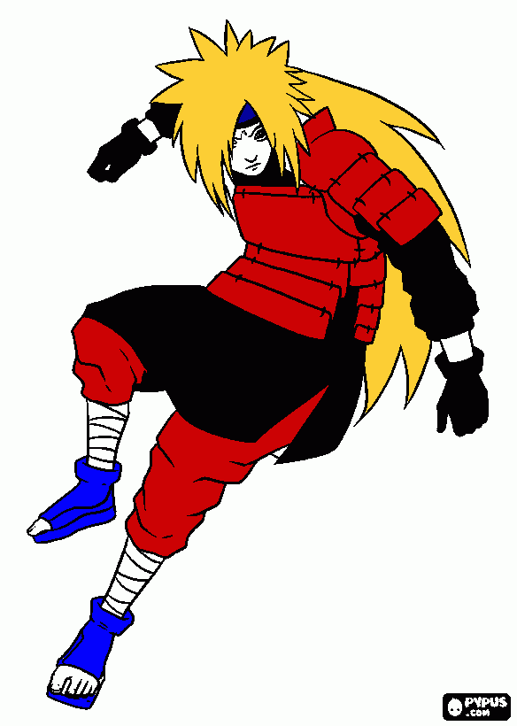 uchicha madara coloring page