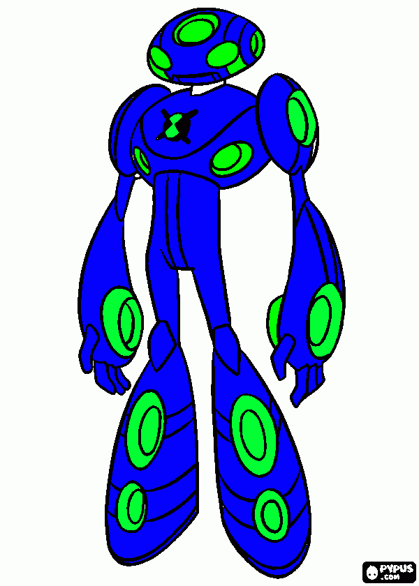ultimate echo echo/ ben 10 coloring page