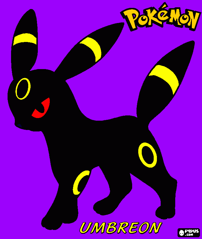 Umbreon-Pokemon coloring page